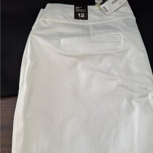 Express White Ankle Pants